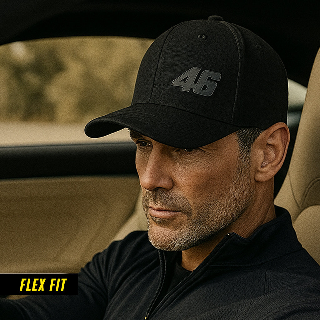 Black 46 Fitted Cap - CP0120