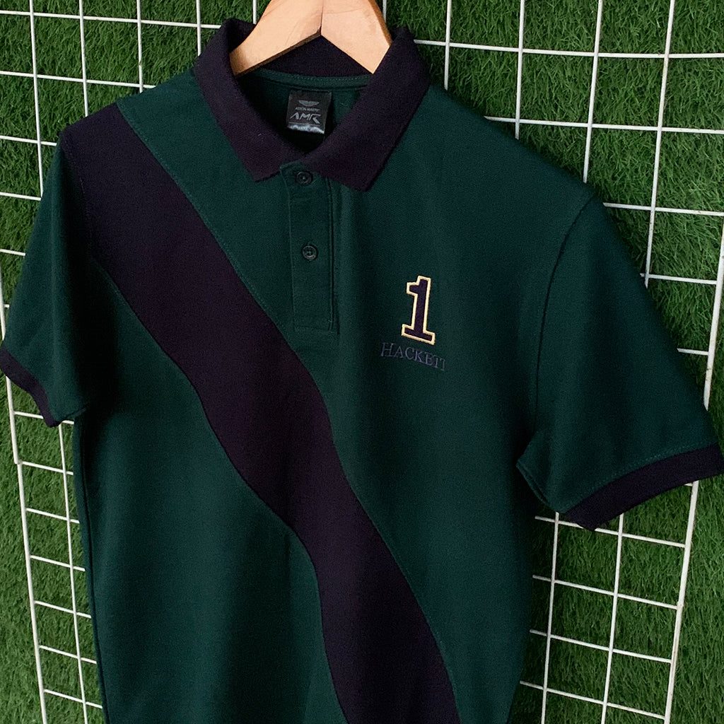 Premium HCKT Teal Contrast Polo Shirt