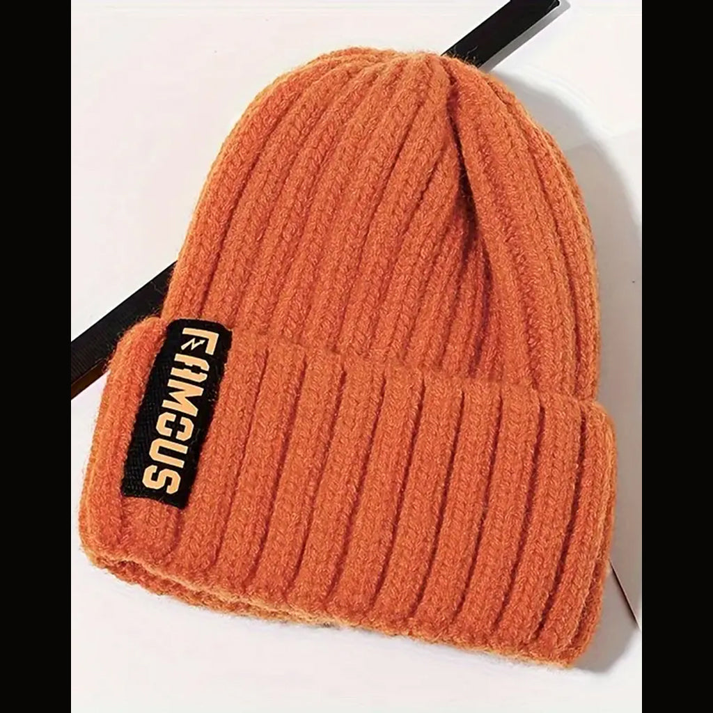 Soft Woolen Crochet Beanie (Orange) - CP093