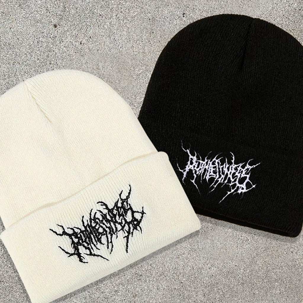 Gothic Street Punk Knitted Beanie - CP117