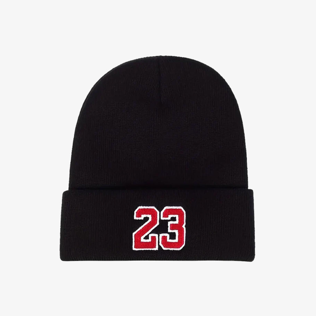 Black Embroidered Beanie - CP0119