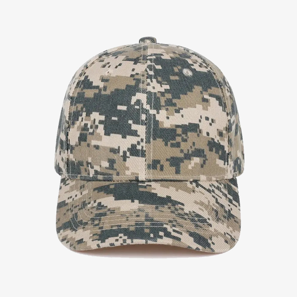 Beige & Green Digital Printed Cap - CP066