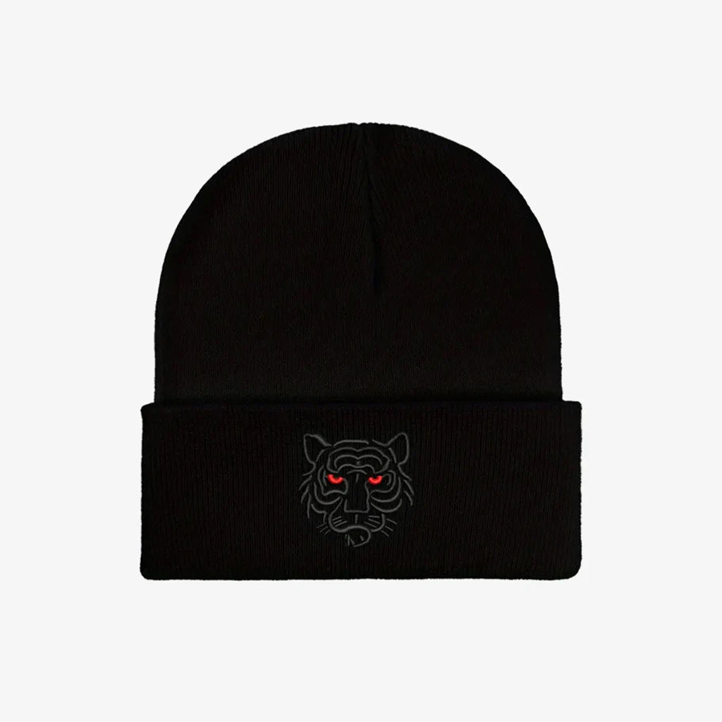 Tiger Embroidered Soft Knit Beanie - CP116