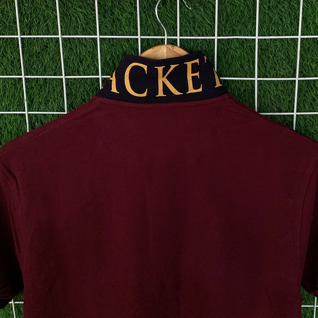 Premium HCKT Maroon Contrast Polo Shirt