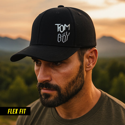 Black Tomboy Fitted Cap - CP103