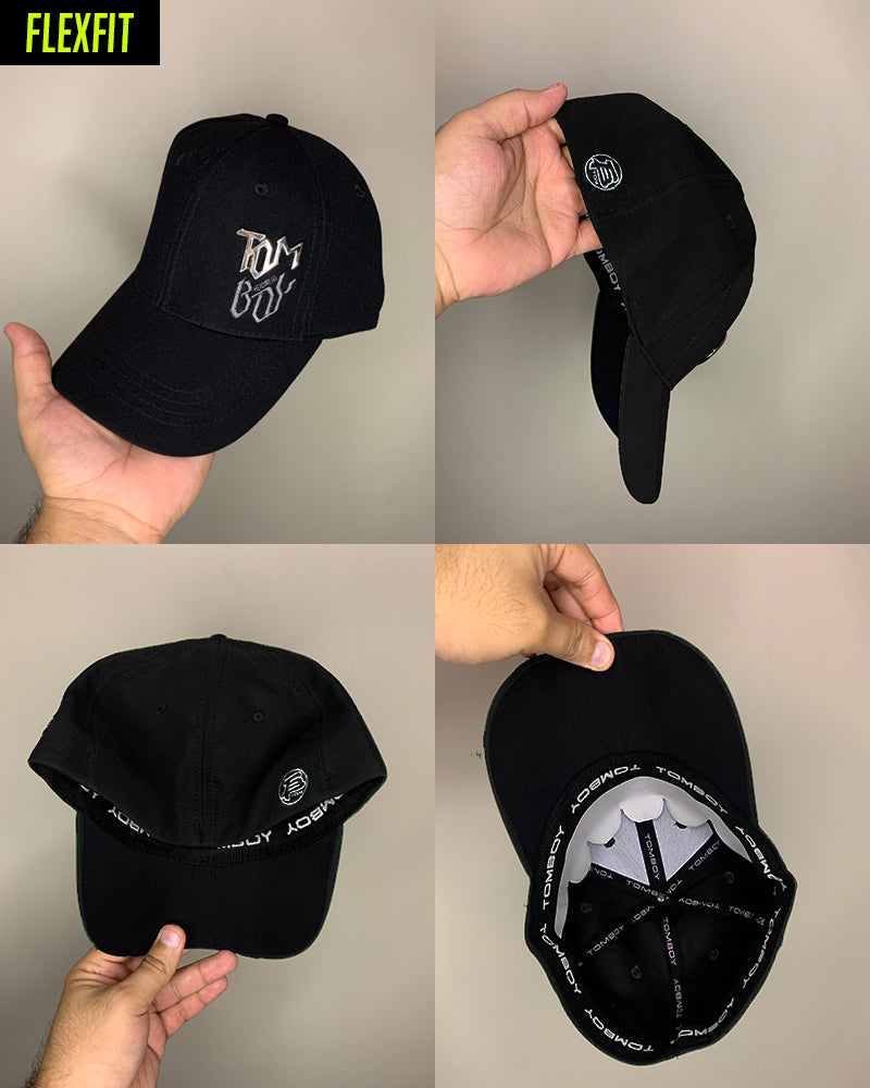 Black Tomboy Fitted Cap - CP103