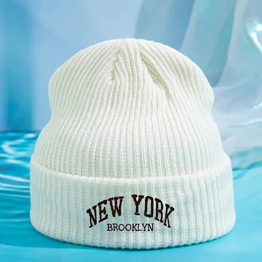 Versatile Off-White New York Brooklyn Embroidered Beanie - CP0120