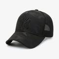 NY Black Camo Embroidered Cap - CP004