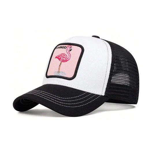 Flamingo Patch Embroidered Baseball Cap - CP058