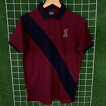 Premium HCKT Maroon Contrast Polo Shirt