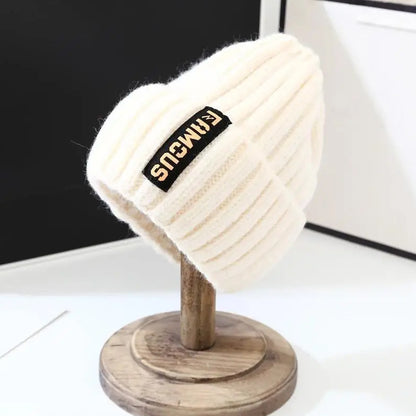 Soft Woolen Crochet Beanie (White) - CP095
