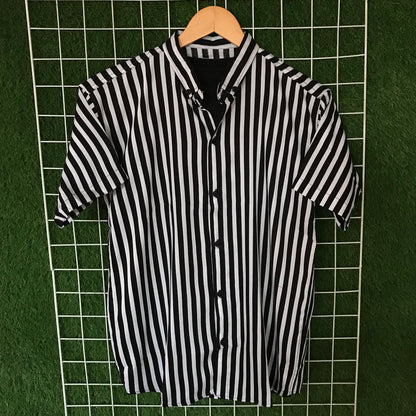 Black & White Striped Shirt - MS048