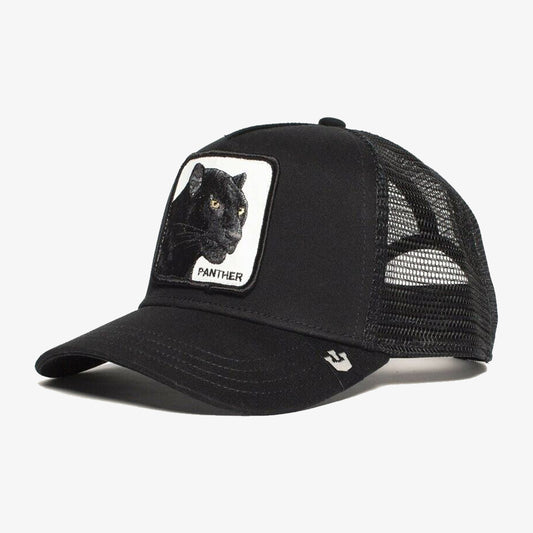 White Panther Snapback Black Cap - CP010