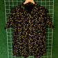 Black & Yellow Floral Printed Shirt - MS057