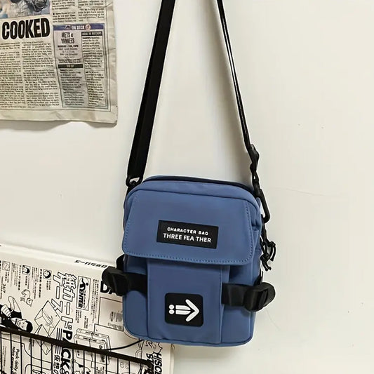 Trendy Blue Crossbody Bag - BG004