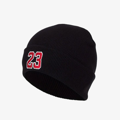 Black Embroidered Beanie - CP0119