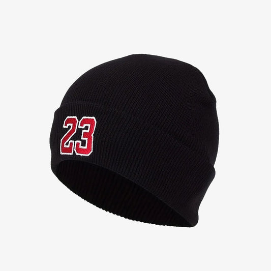 Black Embroidered Beanie - CP0119
