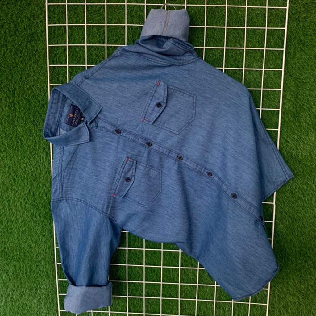 Dark Blue Denim Full Sleeves Shirt