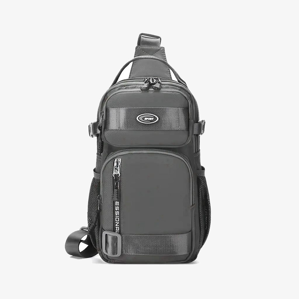 Grey Contrast Crossbody Chest Bag - BG005