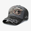 Grey Shark Embroidered Cap - CP011