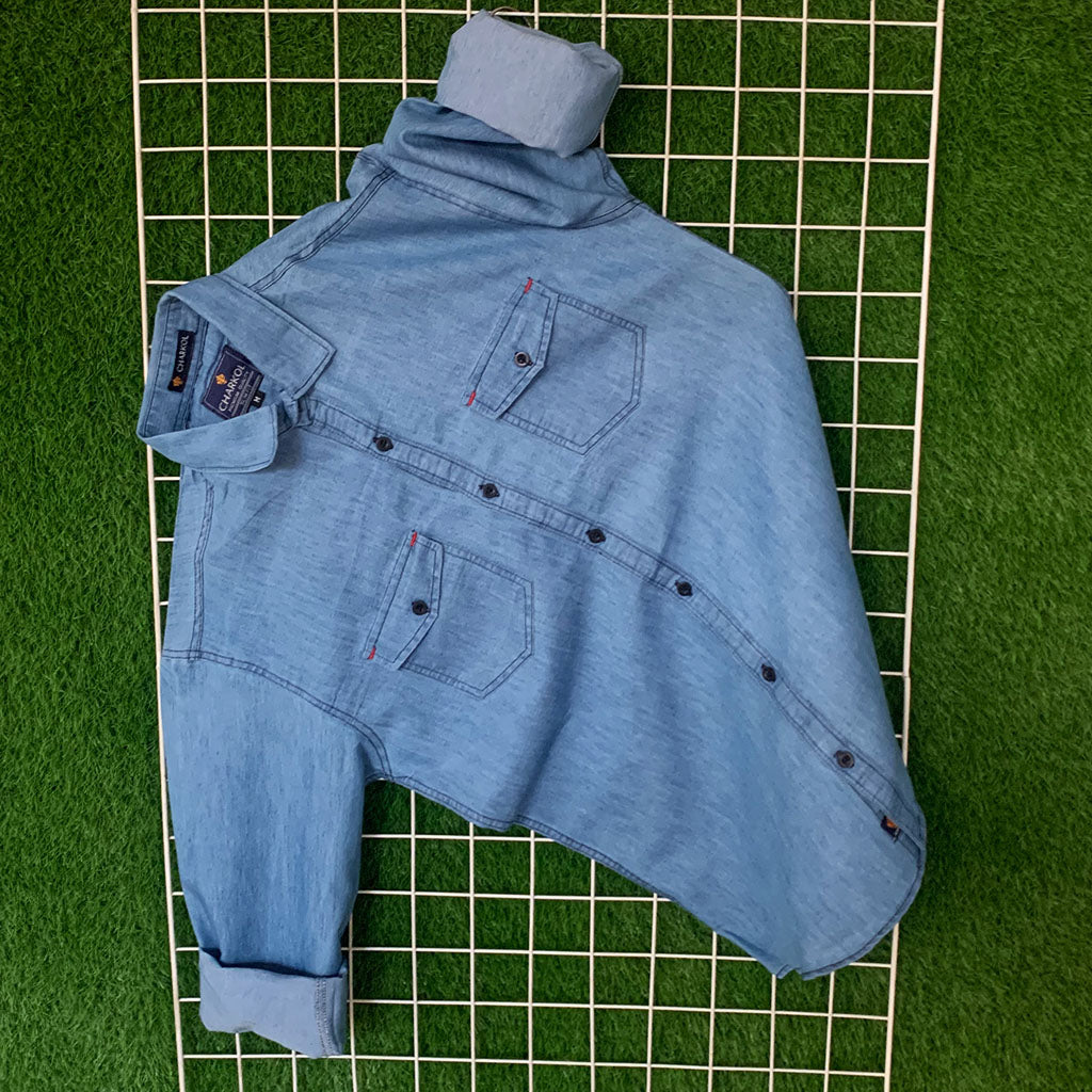 Blue Denim Full Sleeves Shirt