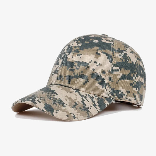 Beige & Green Digital Printed Cap - CP066