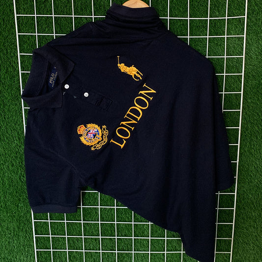 Classic Navy London Polo Shirt