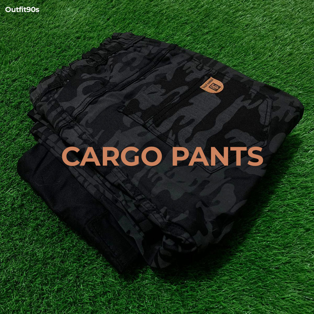 Grey Camo Cargo Pants