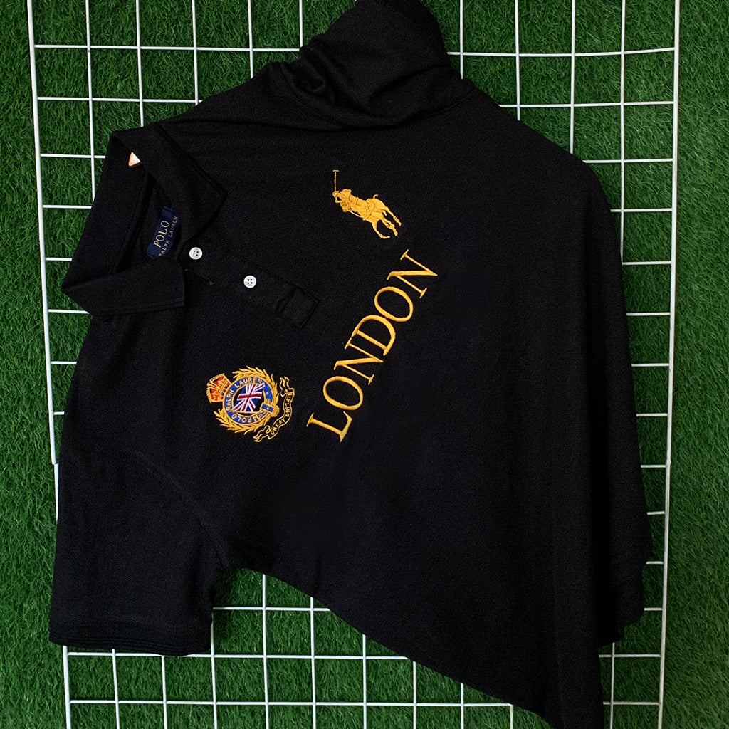 Classic Black London Polo Shirt