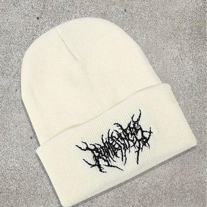 Gothic Street Punk Knitted Beanie - CP117