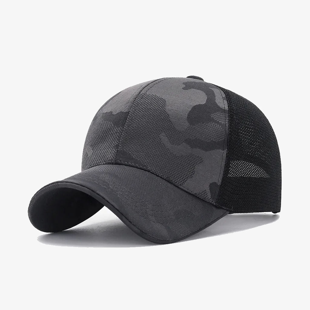 Grey Camo Mesh Cap - CP030