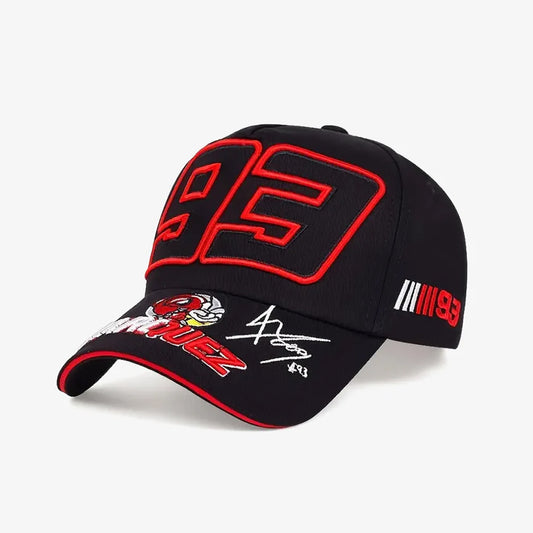 Spider 93 Embroidered Black Cap - CP086