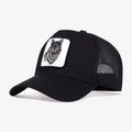Wolf Embroidered Baseball Black Cap - CP007