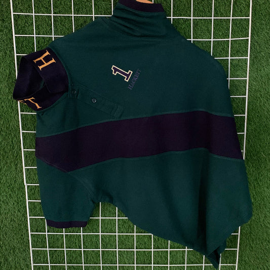 Premium HCKT Teal Contrast Polo Shirt