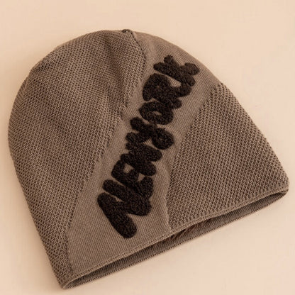 Premium Brown Fleece-Lined Knit Beanie - CP087
