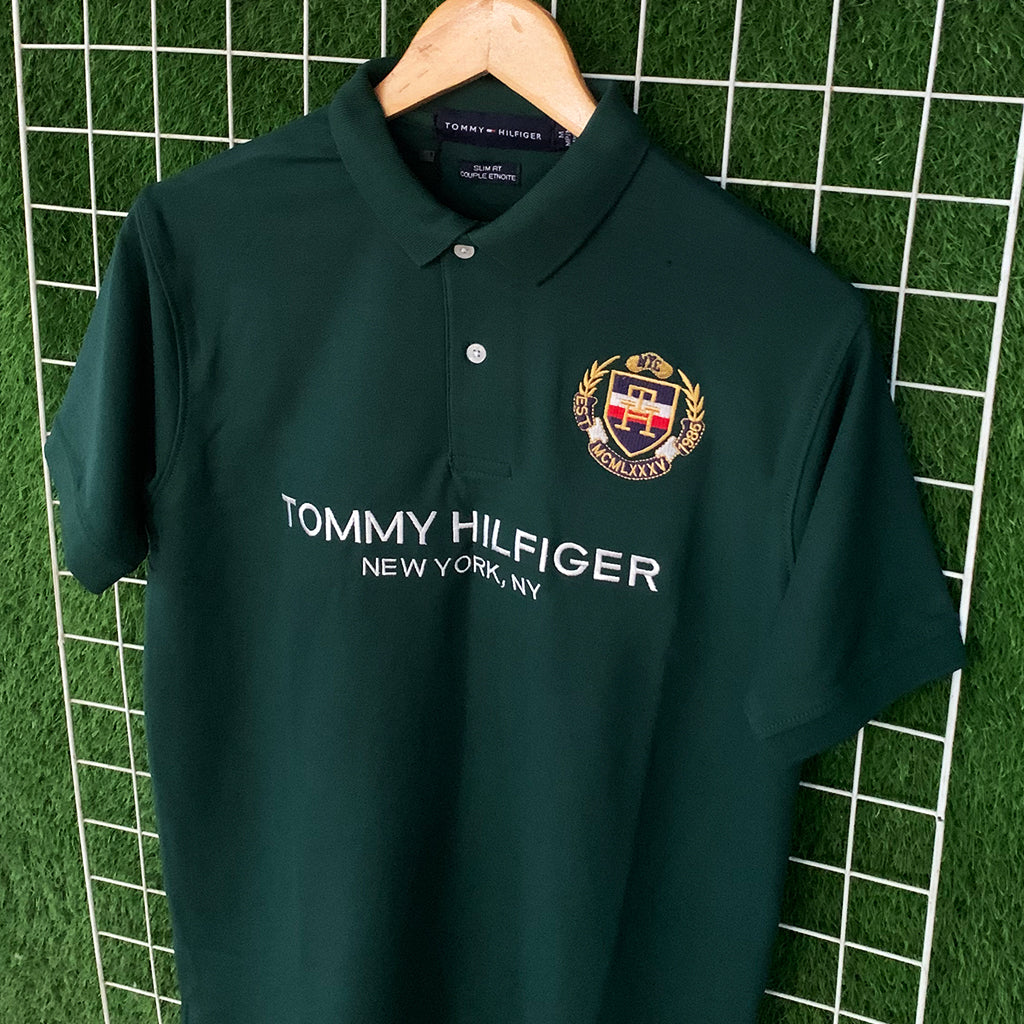 Premium Teal TH Embroidered Polo Shirt