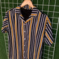 Tri-Color Black & Yellow Striped Shirt - MS093