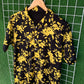 Black & Yellow Floral Printed Shirt - MS084