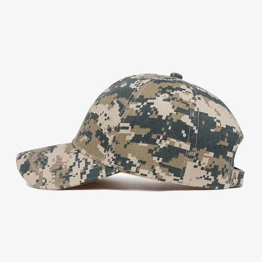 Beige & Green Digital Printed Cap - CP066