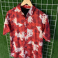 Fly Fish Red Printed Shirt - MS050