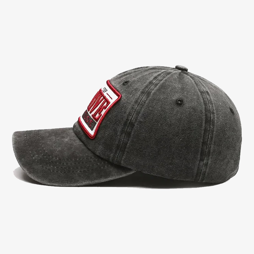 Grey Positive Embroidered Cap - CP017