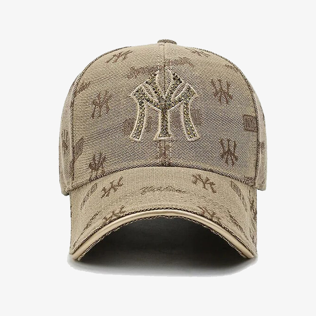 NY Embroidered Classic Beige Cap - CP027