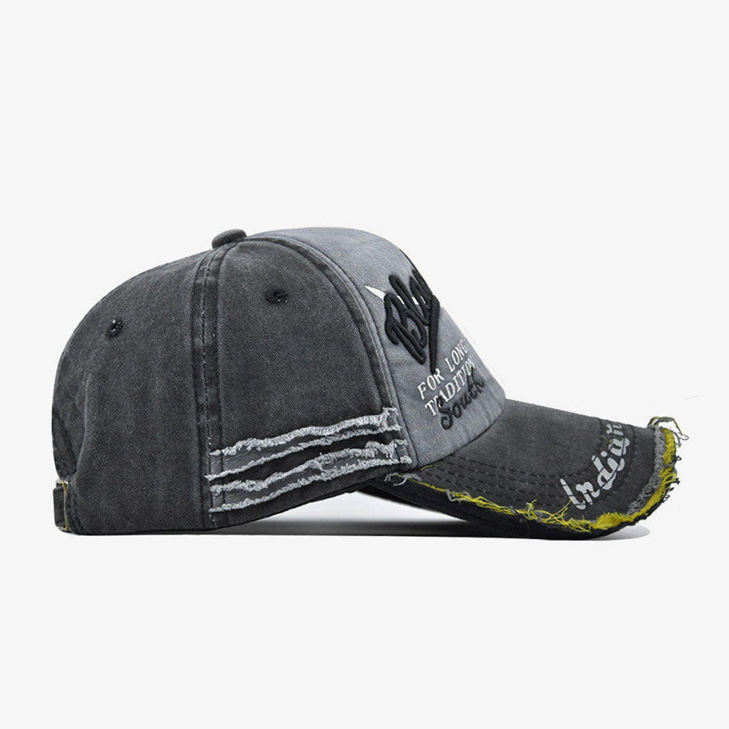 Grey Rugged Baseball Cap - CP003