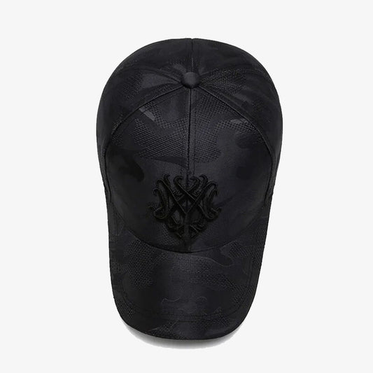 Versatile Embroidered Black Camo Cap - CP028