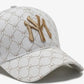 NY Embroidered Classic White Cap - CP034