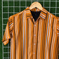 Tri-Color Mustard Striped Shirt - MS023