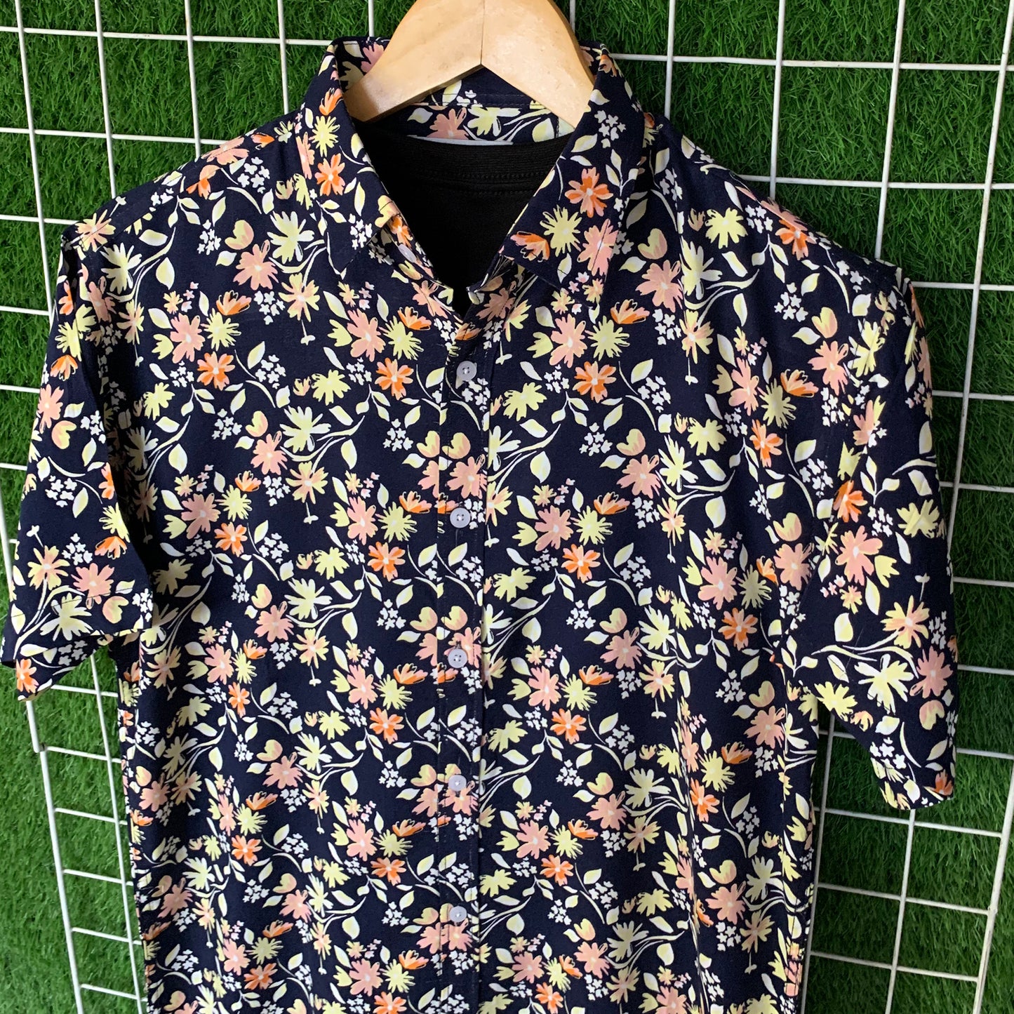 Multi Color Floral Printed Shirt - MS053