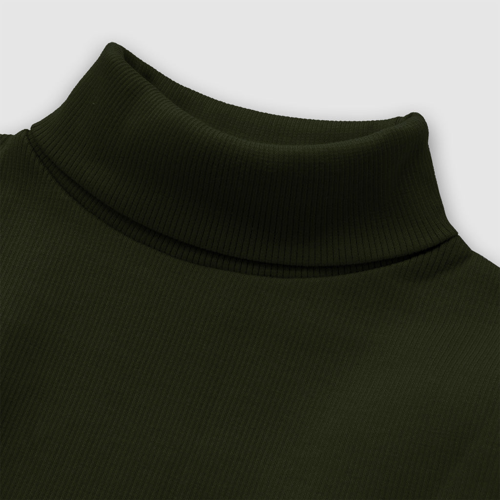 Army Green Turtle Neck