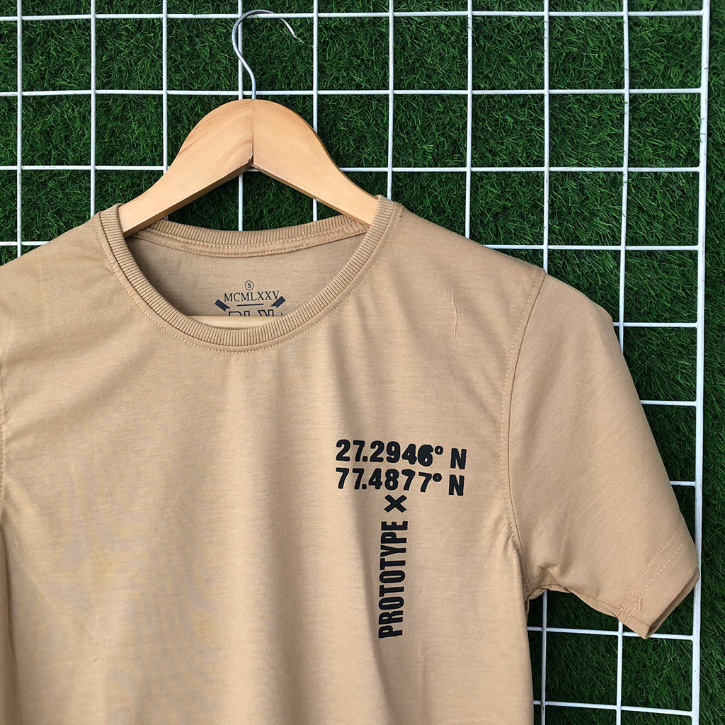 Cyberman Beige Graphic T-Shirt