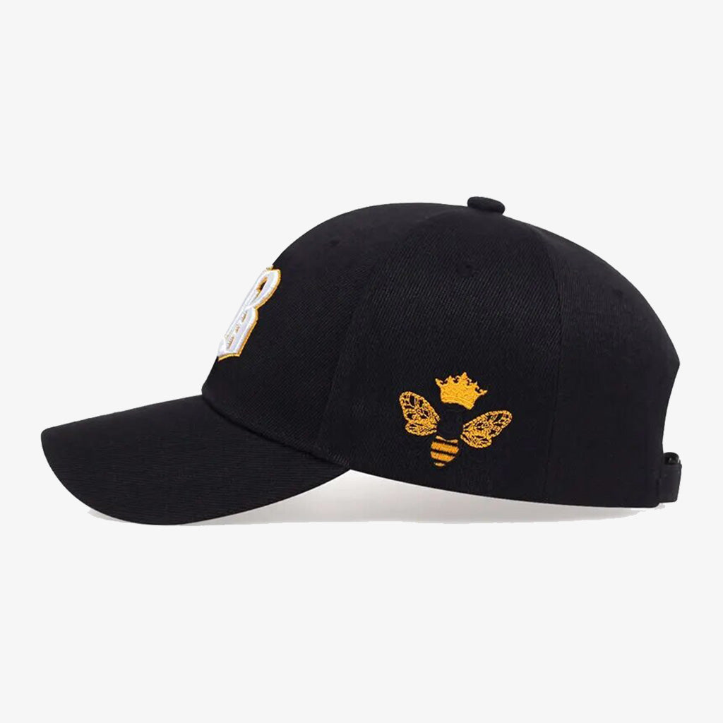 Black Bee Embroidered Cap - CP038